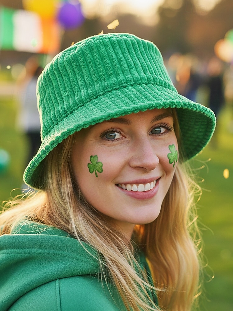 Cappello da pescatore in velluto a coste da donna, disponibile in vari colori, perfetto per il giorno di San Patrizio e per l'uso quotidiano, elegante e comodo del 2026 a $11.99 –P2