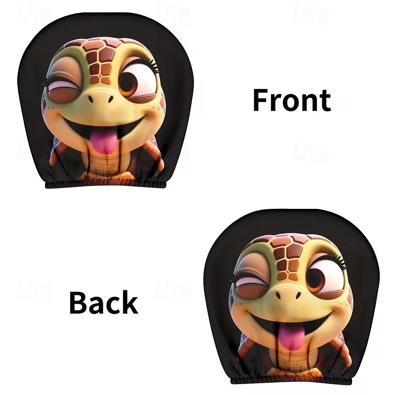 2 יחידות כיסויי משענות ראש לרכב עם הדפסה מצוירת של חיות חמודות, ללא מילוי, אביזרי פנים לרכב, כיסויי משענות ראש אוניברסליים לרכב, קישוטי פנים לרכב, מתאים לשימוש בכל מזג אוויר ללא מילוי 2026 - $8.99 –P25