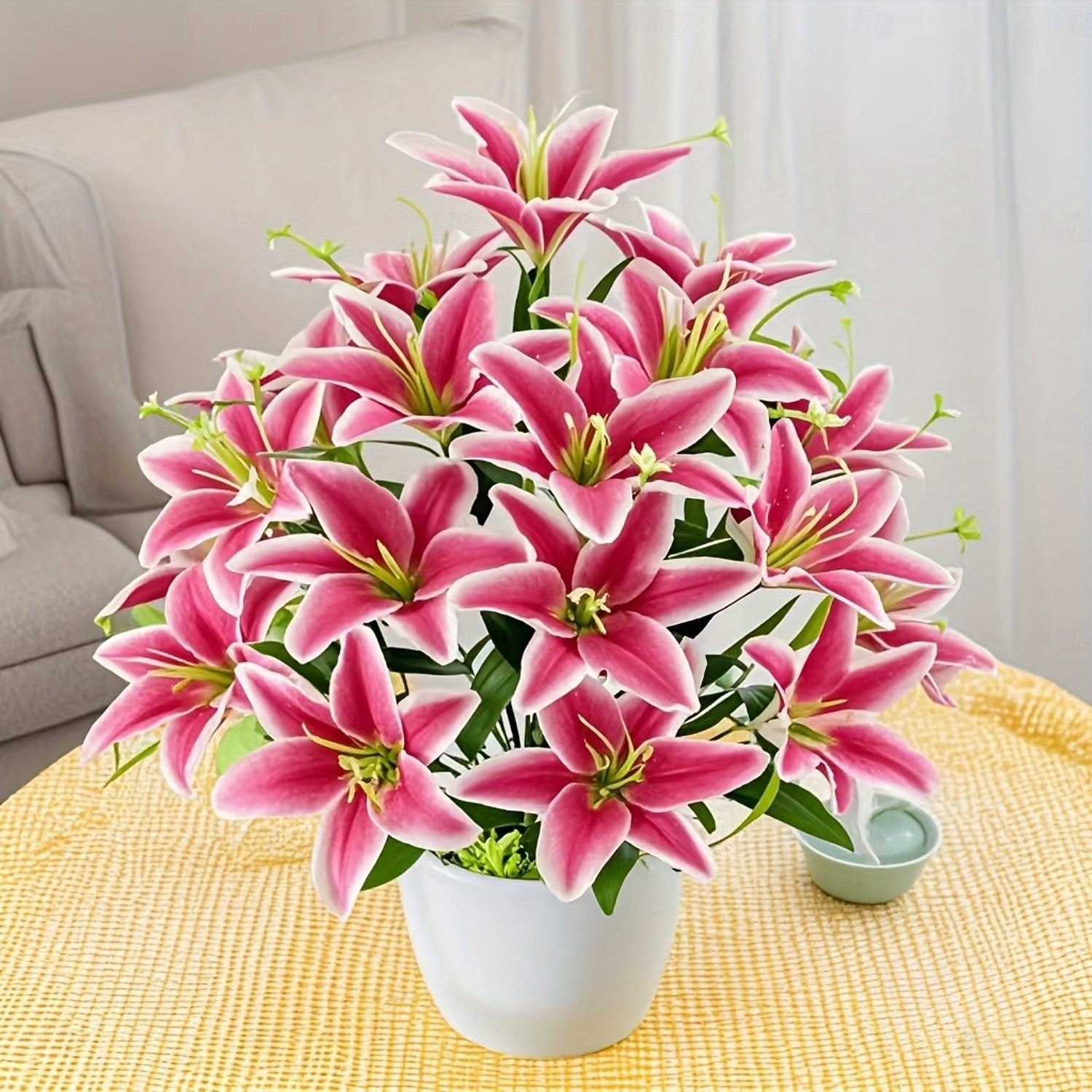 18 Head Artificial Lily Flowers - Elegant Faux Blooms, Perfect for Weddings, Parties, Christmas, Thanksgiving Decorations, Living Room, Bedroom, Dining Table Styling, and Instagram-Inspired Home Decor 2026 - $11.99 –P9