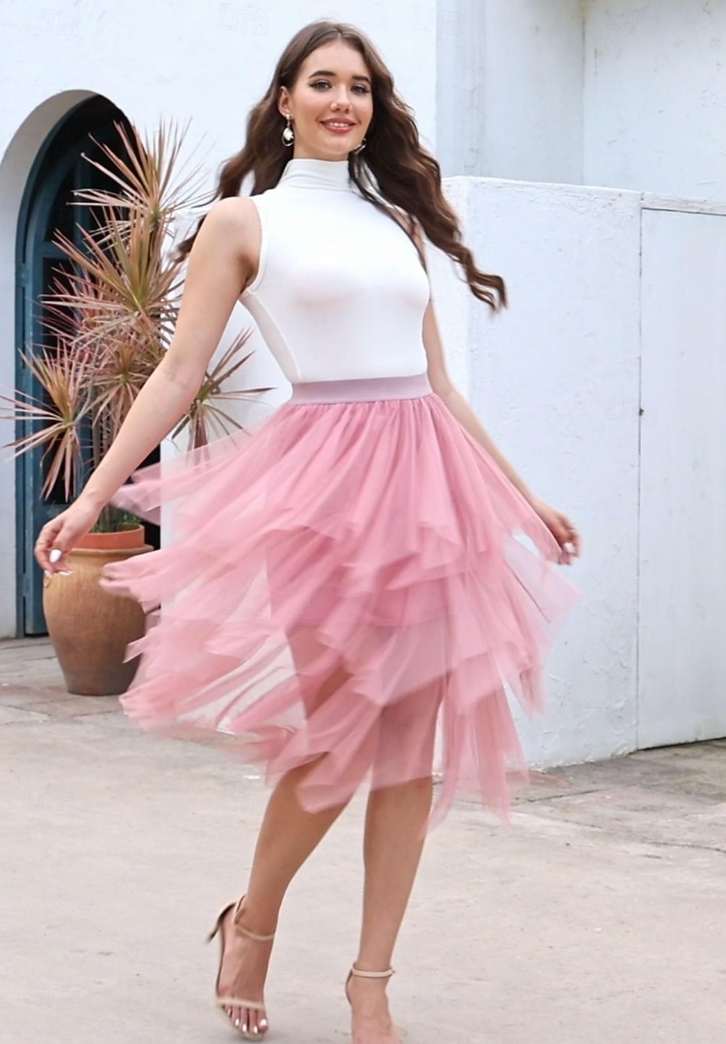 Φανταστική φορεσιά Φούστα από τούλι Ρετρό / Βίντατζ Δεκαετία '80 Πολυεπίπεδο High Low Φουσκωμένος Ενηλίκων Γυναικεία Απόκριες Πάρτι Επίδοση Χορός Μπαλέτο Ντύνομαι 2026 - $24.99 –P4