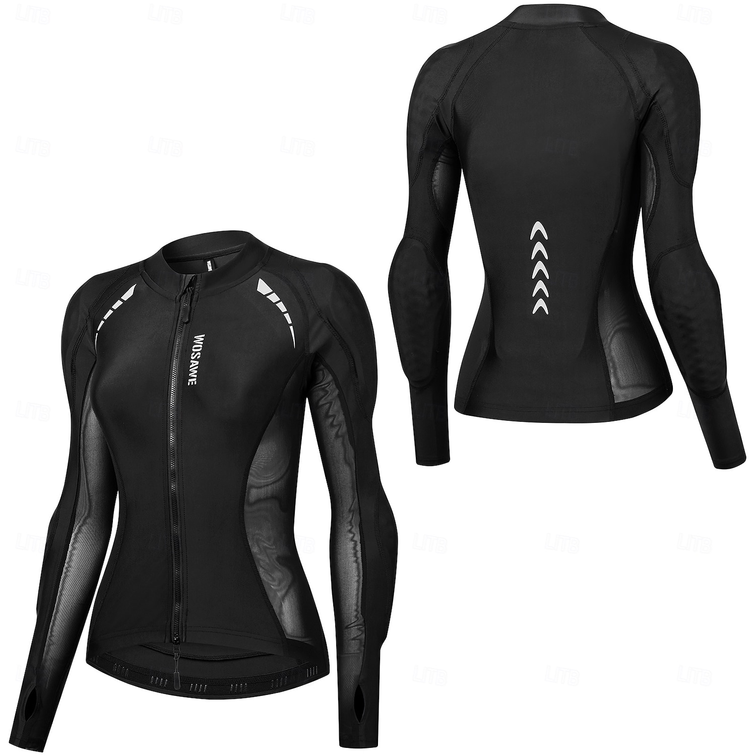 Γυναικεία Μπουφάν ποδηλασίας Φανέλα ποδηλασίας Ντάουνιλ Τζέρσεϋ Μακρυμάνικο Ποδηλασία Βουνού Ποδηλασία Δρόμου Καλοκαίρι Άνοιξη Μαύρο / Πορτοκαλί Υακινθί+Γκρίζο Συμπαγές Χρώμα Ποδήλατο 2026 - $77.99 –P5