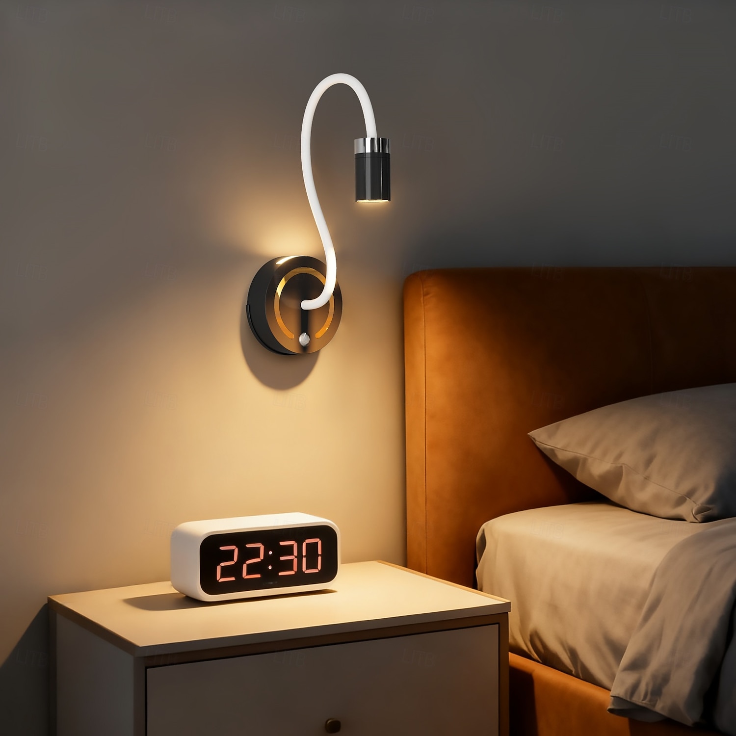 Sensorlampe med justerbar stang, bordlampe med berøringsfri bevegelseskontroll, nattbordlampe for soverom/stue 2026 - QAR 140.31 –P11