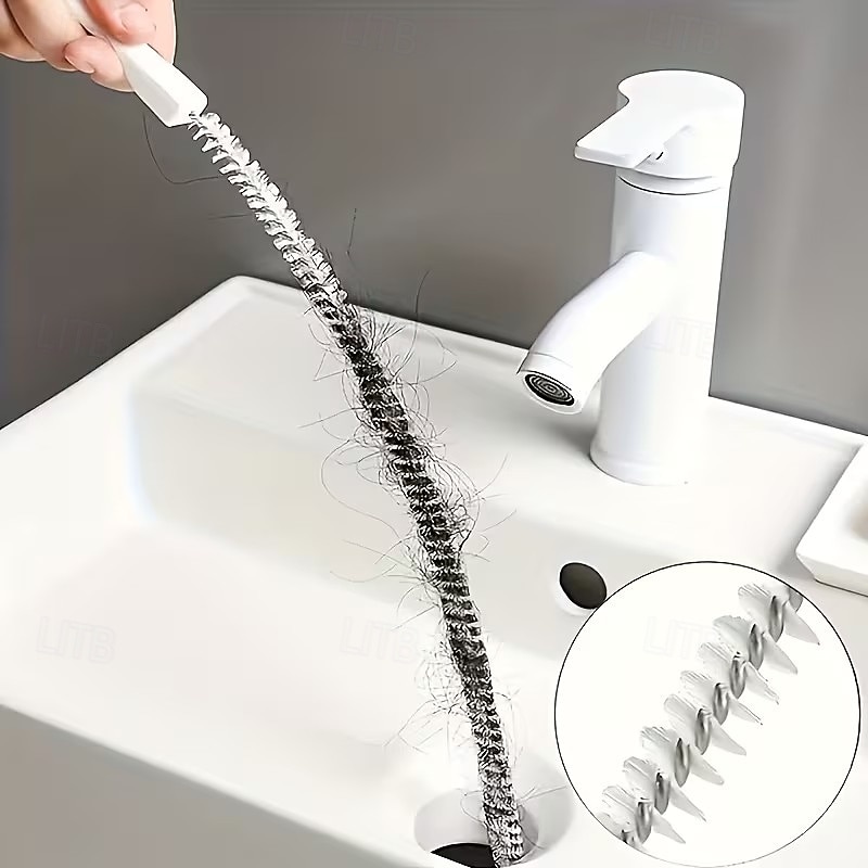 5 db hosszú nyelű tisztítókefe ergonomikus fogantyúkkal, rugalmas sörtékkel fürdőszobai mosdó lefolyóihoz, konyhai csövekhez, szőrtelenítéshez, tartós, kiváló minőségű, többcélú kefék egész éves 2026 - $11.49 –P1