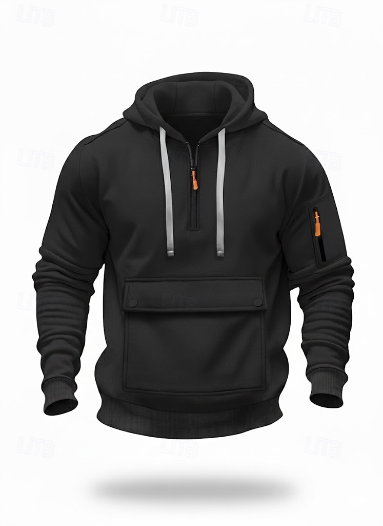 Per uomo Felpa con cappuccio Felpa con cappuccio a zip intera Nero Blu marino Cachi Grigio chiaro Grigio scuro Con Cappuccio Semplice Tasca Quotidiano Sport & Outdoor Ferie Poliestere Streetwear del 2026 a $13.99 –P3