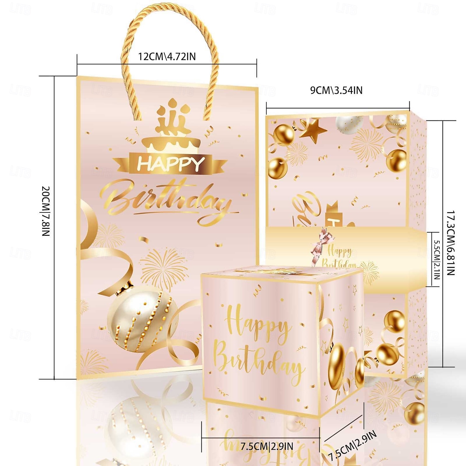 2026年 6/8/10/16/20個のサプライズバースデーバウンスボックス | 男の子と女の子のためのクリエイティブな赤いラッキーギフトボックス、サプライズギフトパッケージ、現金やカード用の折りたたみ式爆発マネーギフトボックス &誕生日にぴったりの写真  コレクション – $10.99 –P6