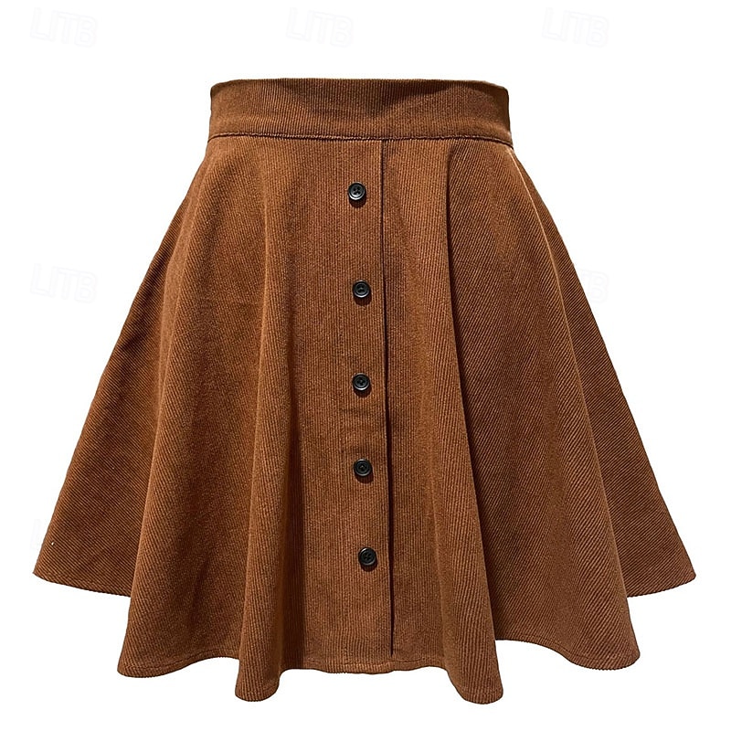 Damen Mode Lässig Mini Hohe Taille Röcke Einfach Patchwork Mikroelastisch Täglich Straße Schwarz Fuchsie Khaki Beige Frühling Polyester 2026 - $19.99 –P8