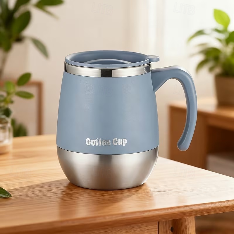 Tasse à café isotherme en acier inoxydable, mug à double paroi avec couvercle pour boissons chaudes &Gobelet isotherme de 500 ml (16,91 oz), idéal pour la maison, les activités de plein air, le de 2026 ? $10.99 –P7