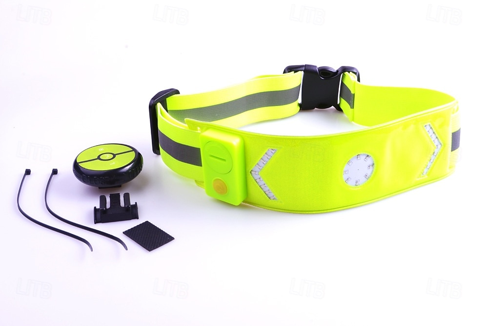 Luce Di Sicurezza Per Jogging E Corsa Notturna Con Cintura Riflettente, LED Ricaricabile USB, 3 Modalità, Impermeabile, Regolabile