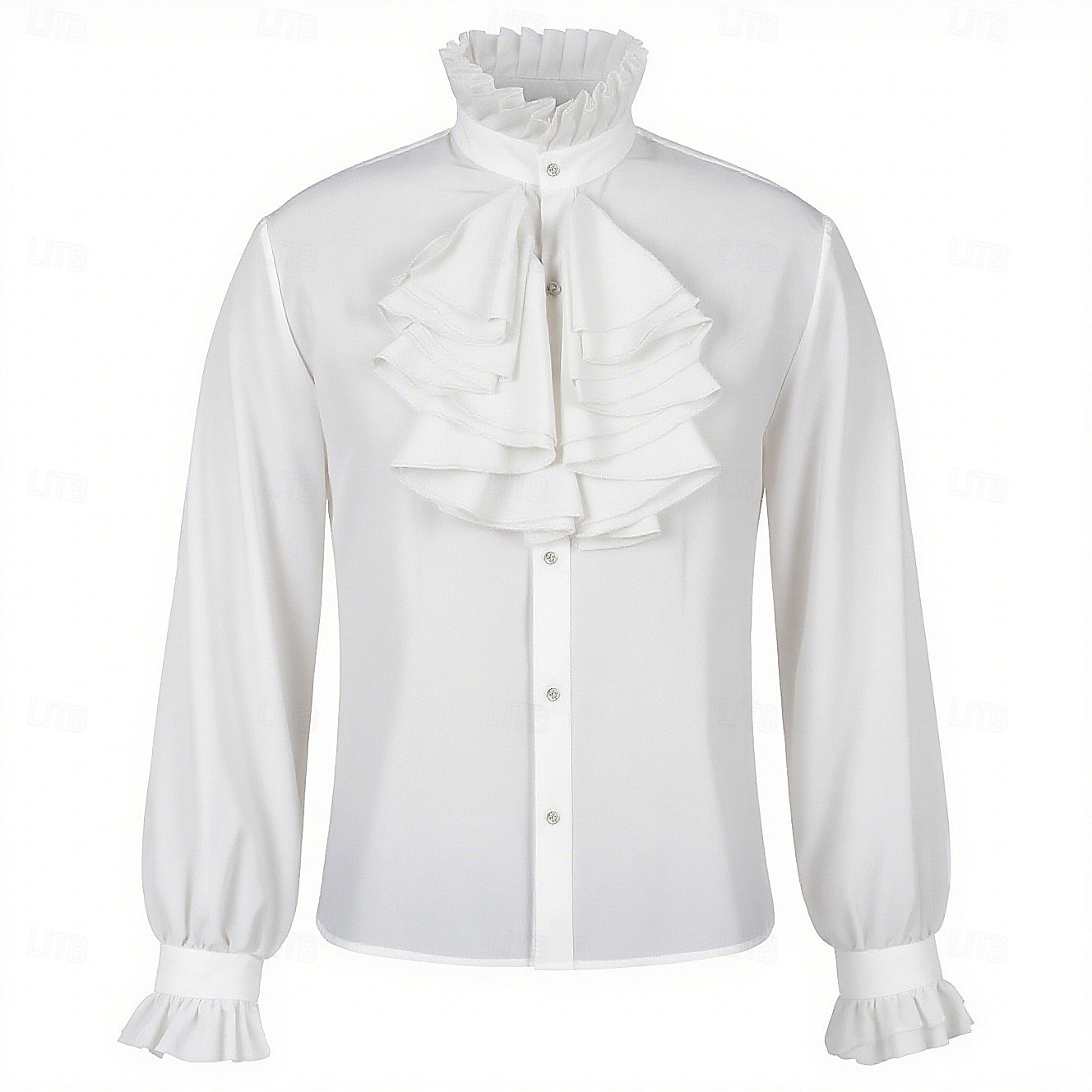 Punk & Gotico Medievale Rinascimento Camicia Lunghe Cavaliere Tinta unica Costume Per uomo Reale Mascherata Feste Performance Mascherata Adulti Camicia del 2026 a $48.99 –P9
