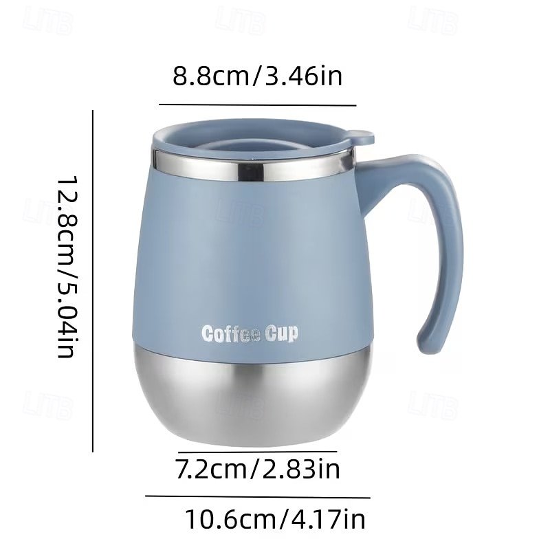 Tasse à café isotherme en acier inoxydable, mug à double paroi avec couvercle pour boissons chaudes &Gobelet isotherme de 500 ml (16,91 oz), idéal pour la maison, les activités de plein air, le de 2026 ? $10.99 –P13