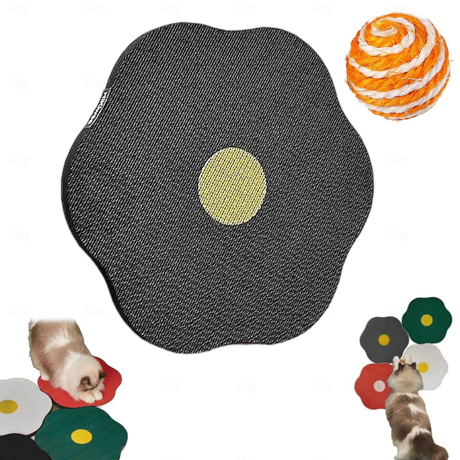 Когтеточка для кошек, настенный скребок из гофрированного картона с самоклеящейся поверхностью, устойчивой к царапинам; сменный коврик для кошек 2026 - $46.99 –P8