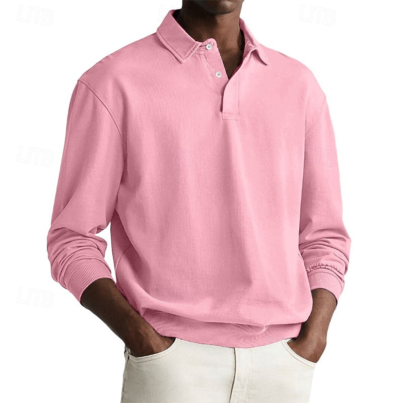 Herre Genser Genser med hette for genser Hettegenser med knapp Svart Hvit Rosa Burgunder Mørkegrønn Knaphul عادي Sport & Utendørs Avslappet Daglig Bomull Polyester Gatemote Kul Sportsklær Vår & Vinter 2026 - $34.99 –P3