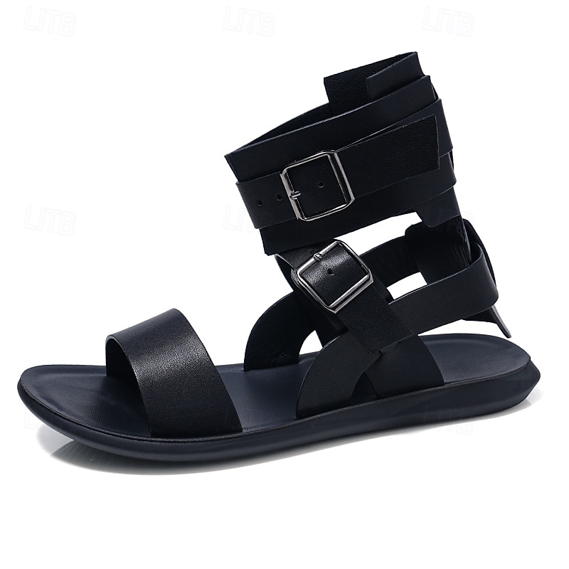 férfi barna gladiátor szandál – stílusos és állítható pántokkal, kényelmes viselet esküvőkre, strandra és nyári szabadtéri tevékenységekhez 2026 - $34.99 –P1