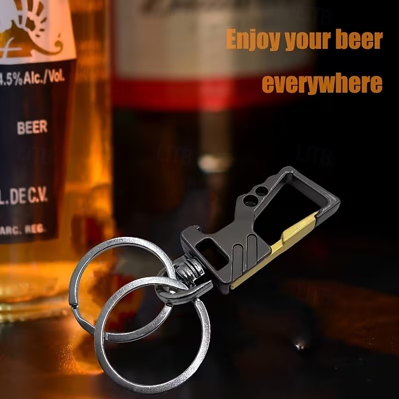 2 Stück robuste Schlüsselanhänger mit Flaschenöffner und Karabinerhaken für Damen und Herren 2026 - $10.99 –P2
