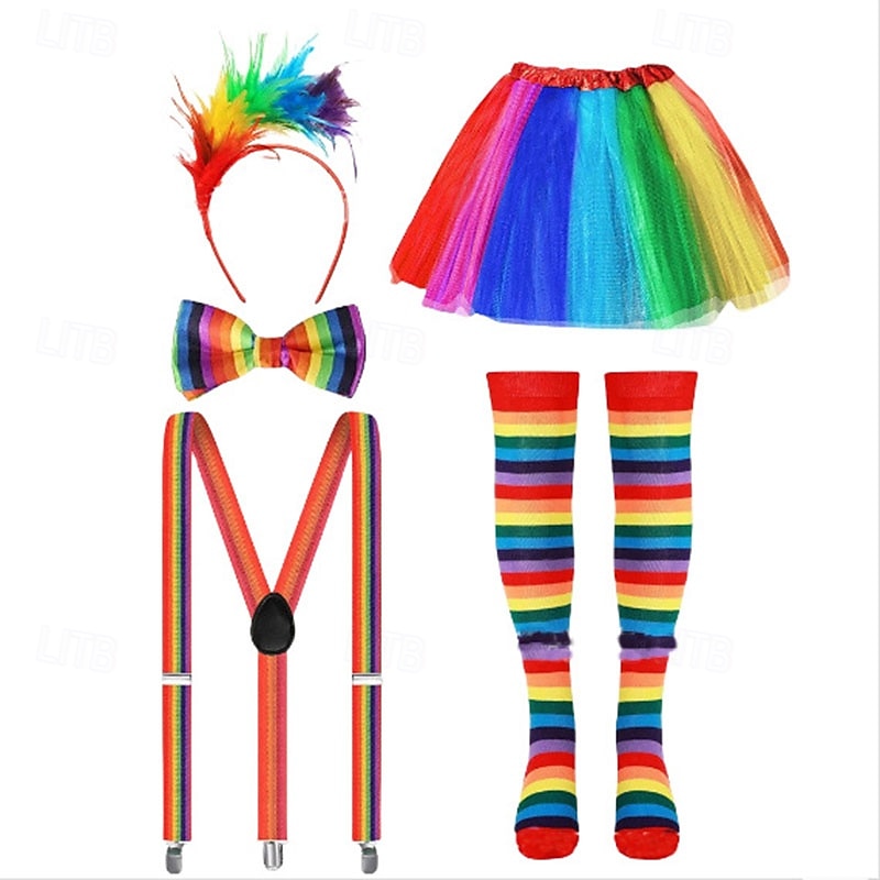 Spódnica Stroje Tutu Retro / vintage Dyskoteka Lata 80 Dla dorosłych Damskie Halloween Karnawał Impreza / bankiet Parada równości Miesiąc Dumy Wystroić 2026 - $28.99 –P1