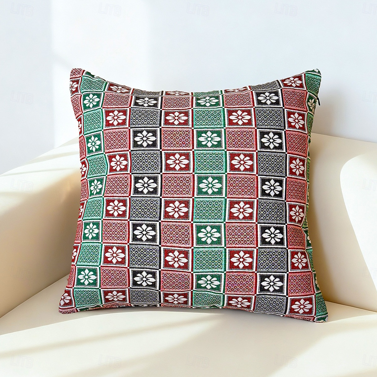 modern minimalistisk kudde, färgglatt rutigt kuddfodral för sovrum, vardagsrum, soffa, dekorativt örngott, snygg heminredningsdetalj 2026 - $7.99 –P5