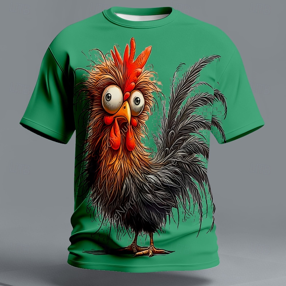 Per uomo Animale Pulcino Divertente Maglietta Manica Corta maglietta Stampa 3D Girocollo Camicia Esagerato Designer Feste Ferie Blu Nero Arancione Estate Primavera Abbigliamento S M L XL XXL XXXL del 2026 a $21.99 –P3