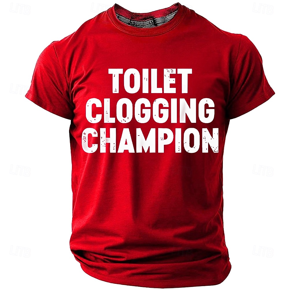 Per uomo Gergo divertente Maglietta Manica Corta maglietta Stampa 3D Girocollo Camicia Moda Quotidiano Quotidiano Streetwear Blu Erica grigia Nero Estate Primavera Abbigliamento S M L XL XXL XXXL del 2026 a $21.99 –P4