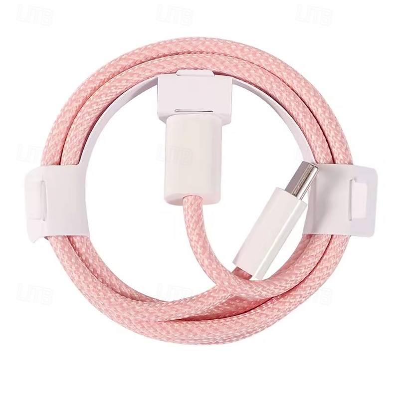 2er-Pack PD 60W USB C zu Typ C Farbige Kabel Schnelles Laden für Apple iPhone 15 16 Pro Huawei Xiaomi Samsung Typ C Gewebtes Kabel Zubehör 2026 - $12.99 –P1