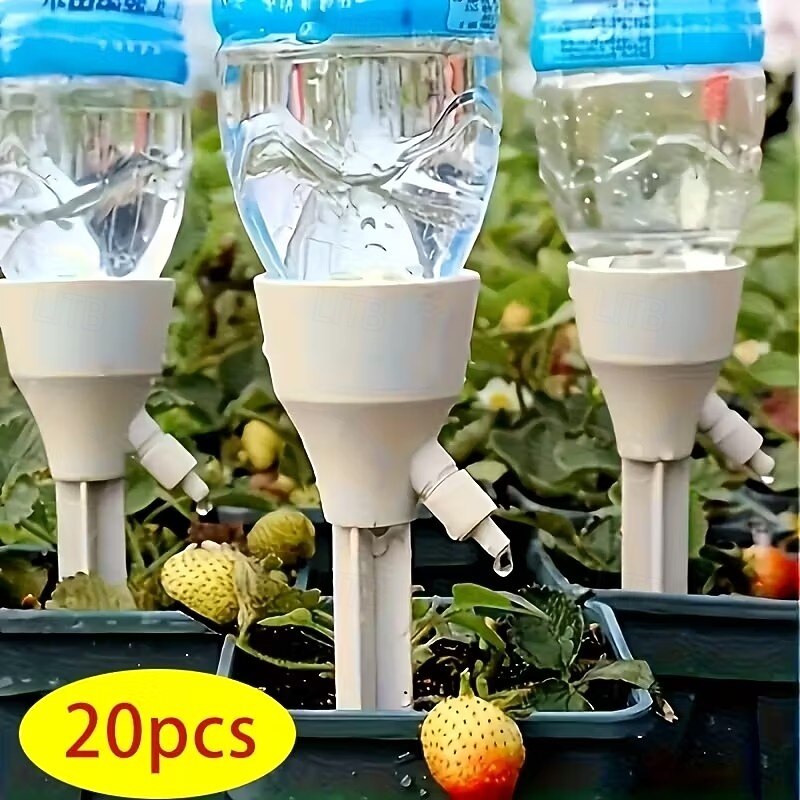 20pcs Automatic Plant Drip Irrigation Set Adjustable Water Flow Suitable for Indoor and Garden Plants Compatible with Standard EU/US Threaded Bottles Efficient Battery-Free Pot Watering System 2026 - $16.49 –P1