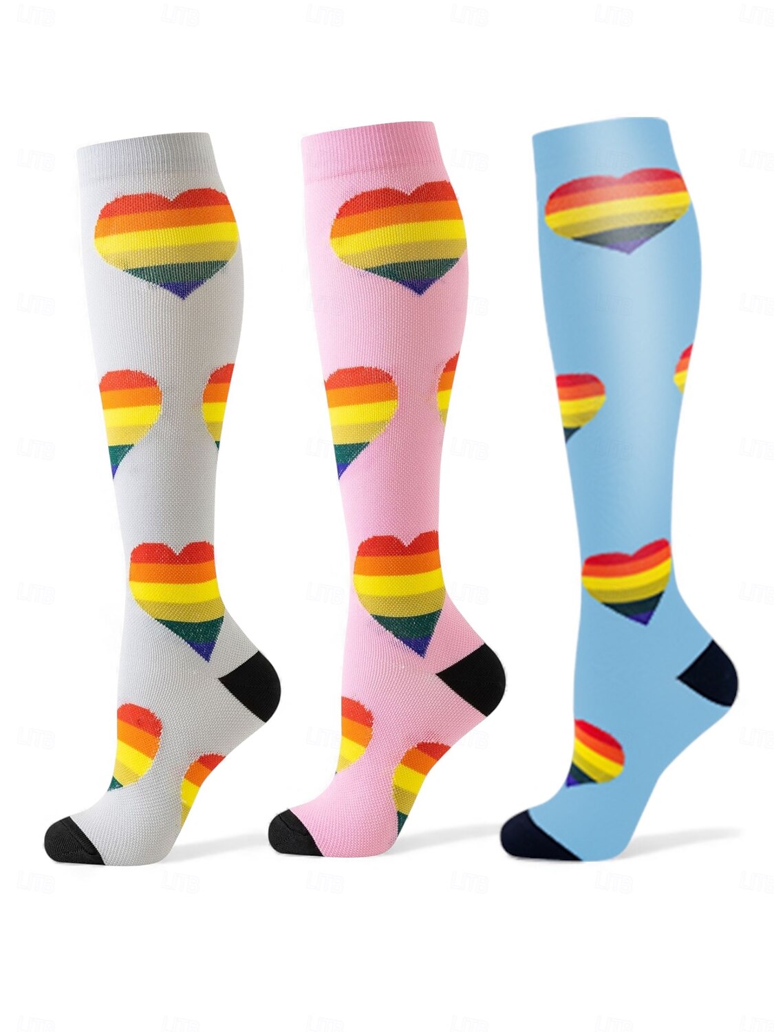 Women's Mardi Gras 3-Pack Carnival Party Socks, Colorful Graphic Crew Socks with Fun Prints, Soft Stretch Knit, Unisex Adult & Teen Festival Socks for Carnival, Costume Parties & Celebrations 2026 - $18.99 –P6