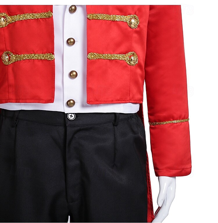 Fancy Costume Circus Jacket Ringmaster Retro Vintage Victorian Military Style Adults' Men's Christmas Halloween Carnival Party Performance Masquerade Dress Up 2026 - $179.99 –P3