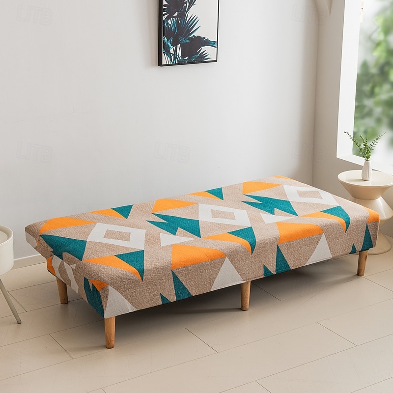 Housse de canapé-lit extensible en tissu imprimé, disponible en 3 tailles différentes, housse de canapé sans accoudoirs, housse de banc élastique, protection décorative pour le Nouvel An, décoration de 2026 ? $28.99 –P6