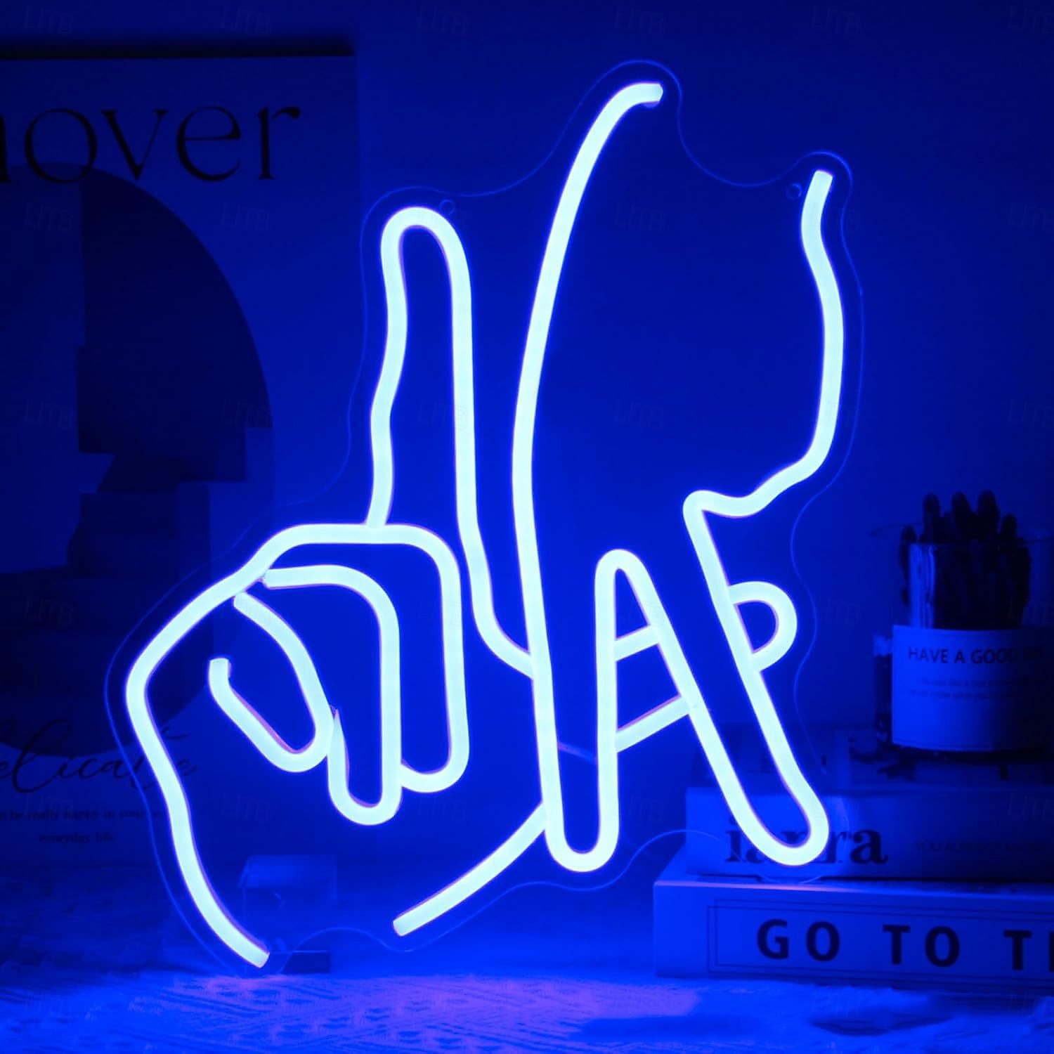 2026年 ジェスチャーネオンサイン、壁装飾用、調光可能なUSB電源LEDネオンサイン、屋内リビングルーム、レストラン、パーティー、寝室、バーの壁装飾用  コレクション – $29.99 –P3