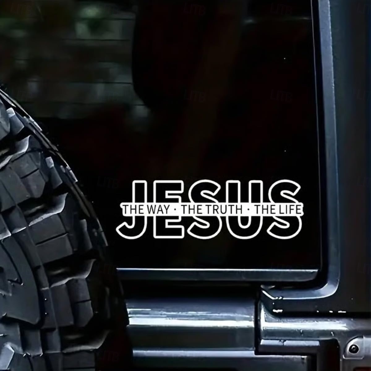 5 st Jesus - vägen, sanningen, livet kristna vinyldekaler, inspirerande bibelvers vattentäta avtagbara klistermärken, trosbilklistermärken för bilar, lastbilar, bärbara datorer, kristna gåvor 2026 - $16.99 –P2