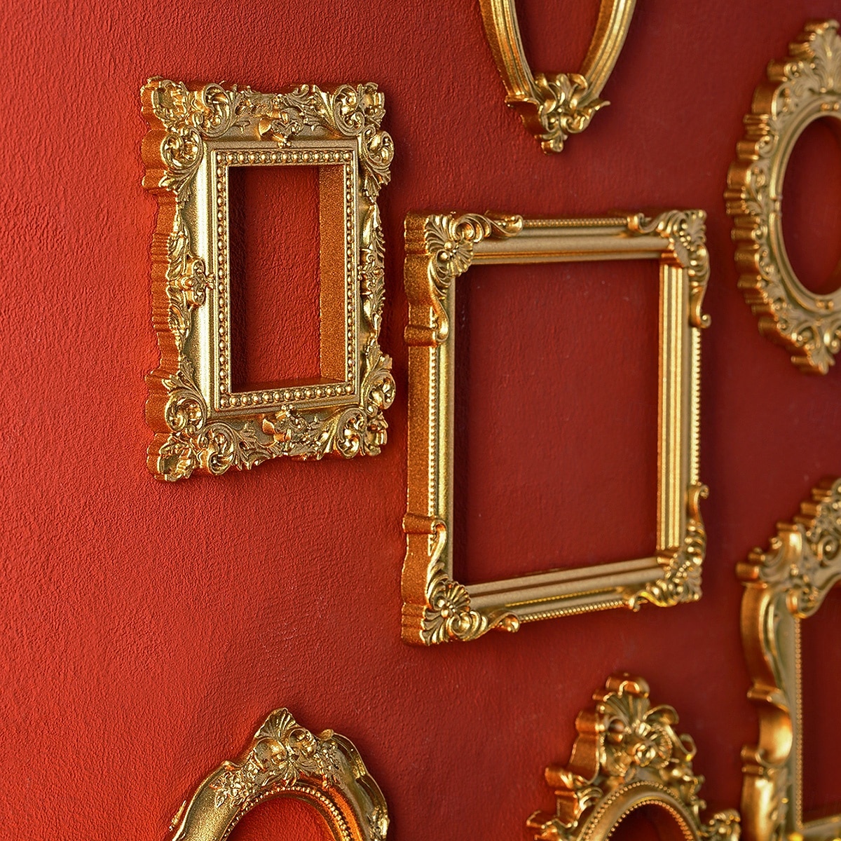 1 szt. Materiał żywiczny w stylu europejskim, trójwymiarowa, wzorzysta złota rama do dekoracji, dekoracja ścienna DIY, odpowiednia do zdjęć, dekoracja salonu, dekoracja miniaturowego domu 2026 - $9.99 –P11