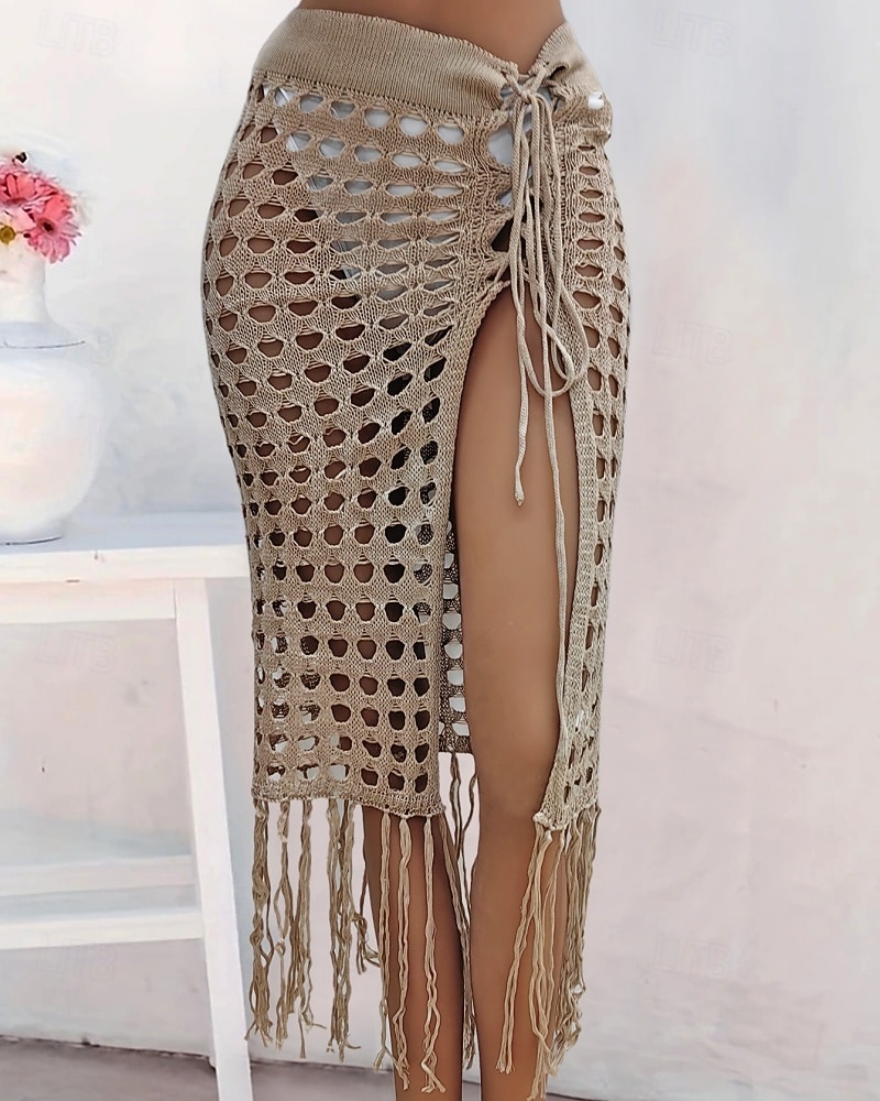 Mujer Bañadores Tapadera Vestido de Baño Falda Traje de baño Cortado Vacaciones Ropa de playa Color sólido Sin Mangas Trajes de baño 2026 - $25.99 –P7