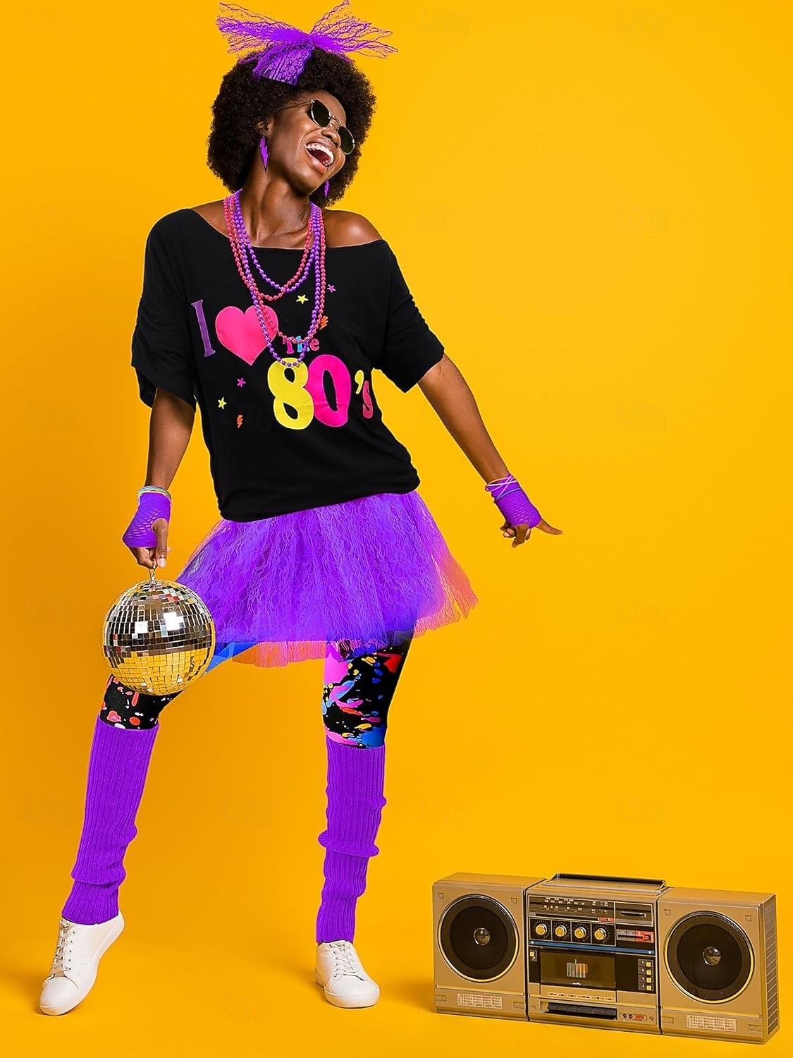 Drakter T-skjorte Leggings disco 1980erne Voksen Dame Maskerade Fest / aften Pride-parade Pride måned Kle deg opp 2026 - $62.99 –P4