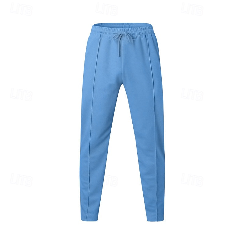 Men's Sweatpants Joggers Trousers Drawstring Pocket Elastic Waist Plain Comfort Breathable Outdoor Daily Holiday Vacation Fashion Blue Black Micro-elastic 2026 - $17.99 –P2