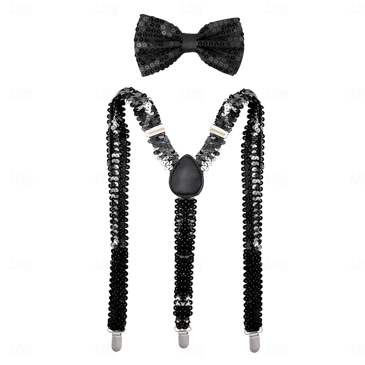 Fantasia de Carnaval Gravata Borboleta Suspensórios em Y Discoteca Retro Vintage Anos 80 Paetês Adulto Homens Dia Das Bruxas Carnaval Festa Espetáculo Dança Balé Vestir-se de 2026 por $24.99 –P6
