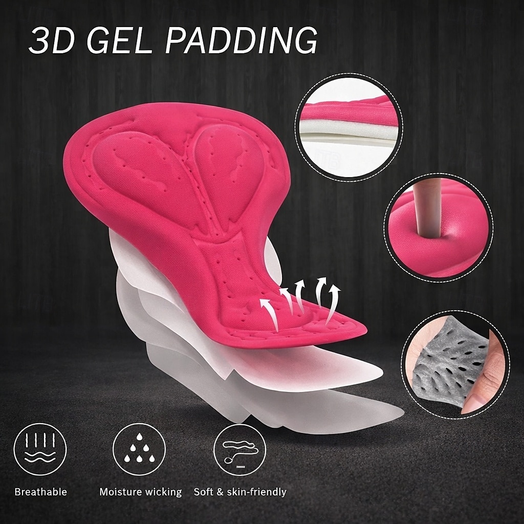 Жен. Велокофты Костюм для триатлона Сноуборд Джерси Без рукавов Лето Весна Осень Фиолетовый Зеленый Розовый с красным Лист Геометрический принт Птица Градиент Полосы / волосы Велоспорт 2026 - $44.99 –P9