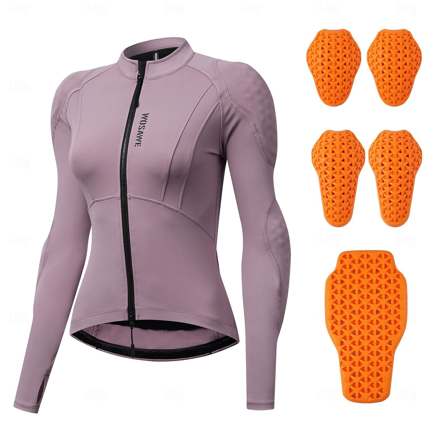 WOSAWE Spring/Summer Women's Motorcycle Top Yoga Running Sportswear High Elasticity Skin friendly Jacket Detachable CE Soft Protective Gear MD292/ME322 2026 - $119.99 –P3