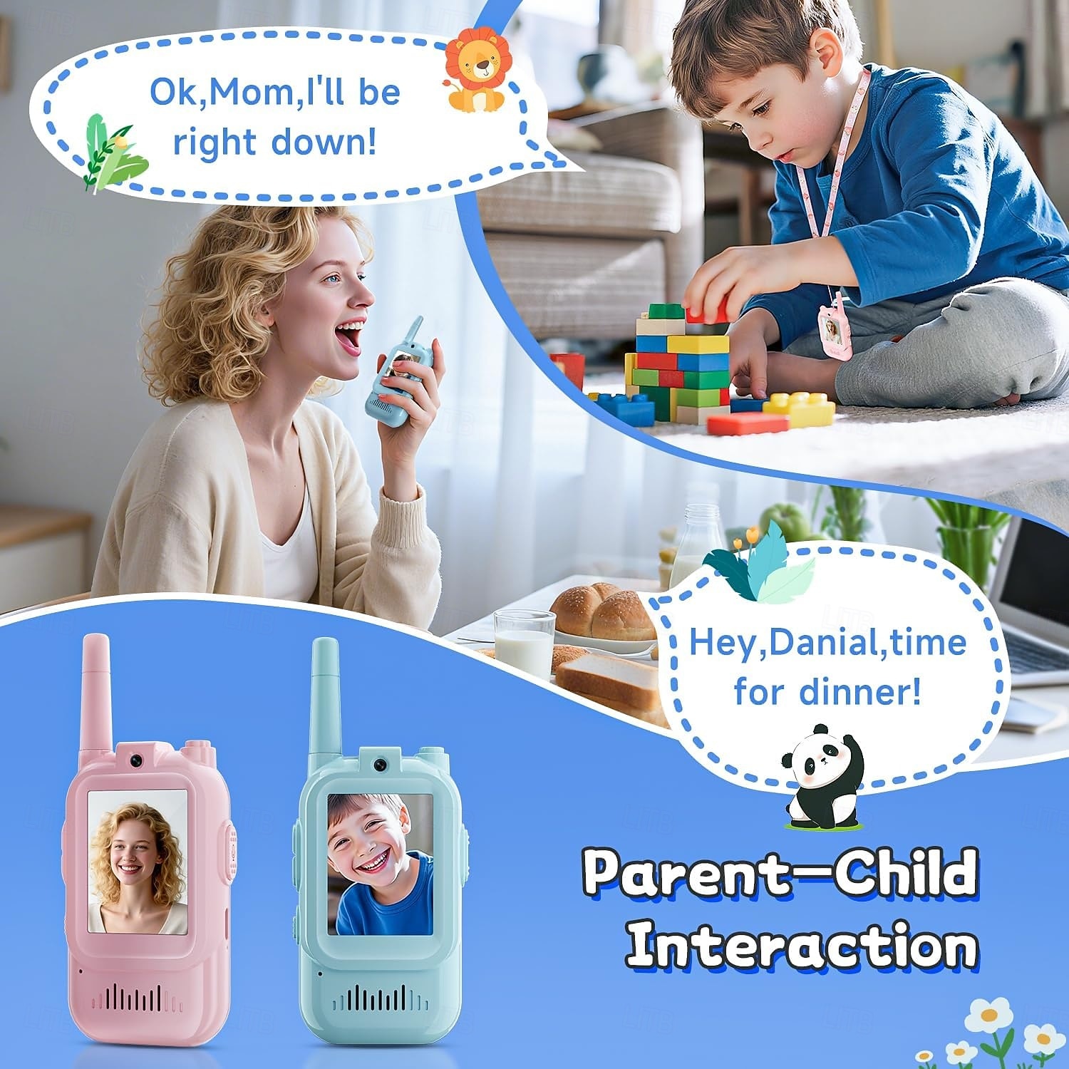 2.0-inch Screen Kids Walkie-Talkie Real-Time Video Voice-Changing Chat Indoor/Outdoor Toy Ideal for Family Games Outdoors Camping Hiking 2026 - $48.99 –P5