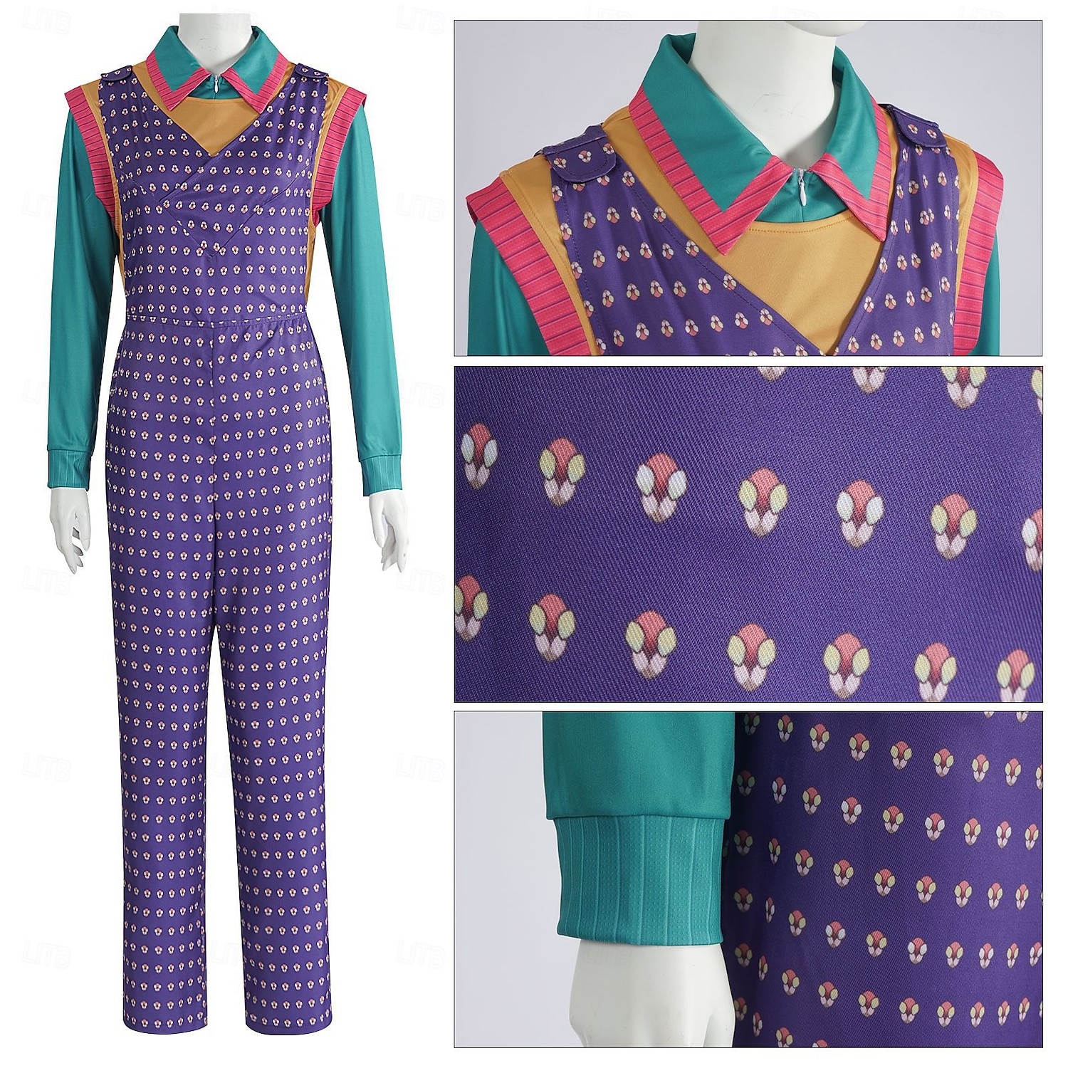 Sci-fi-TV-program TV-serier Finkostym Jumpsuit Onesie kostym Karnevalsdräkt Cosplay for Dam Vuxen Halloween Fest Prestanda 2026 - $60.99 –P7