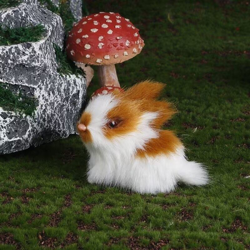 4 фигурки пасхальных кроликов ручной работы — универсальный праздничный декор для дома &полка для демонстрации, неэлектрическая, без перьев, идеально подходит для Рождества, Хэллоуина, Хануки, Дня 2026 - $25.99 –P10