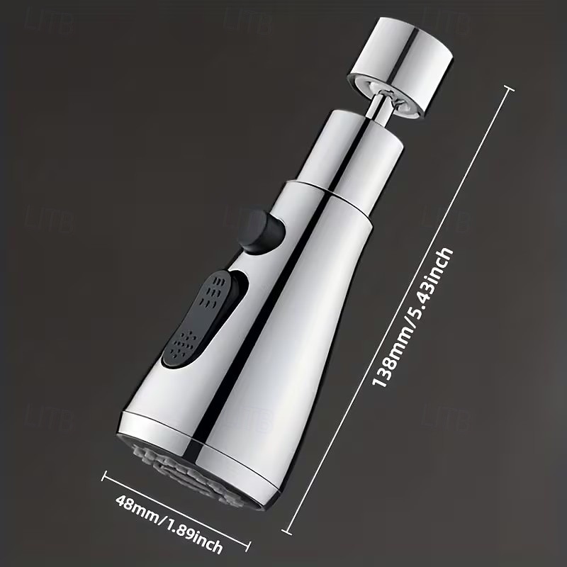 360° Rotating Kitchen Faucet Extender, Multi-Mode Water Flow Sprayer Attachment, Splash-Proof Water Saving Faucet Aerator with Extension Hose 2026 - €13.11 –P4