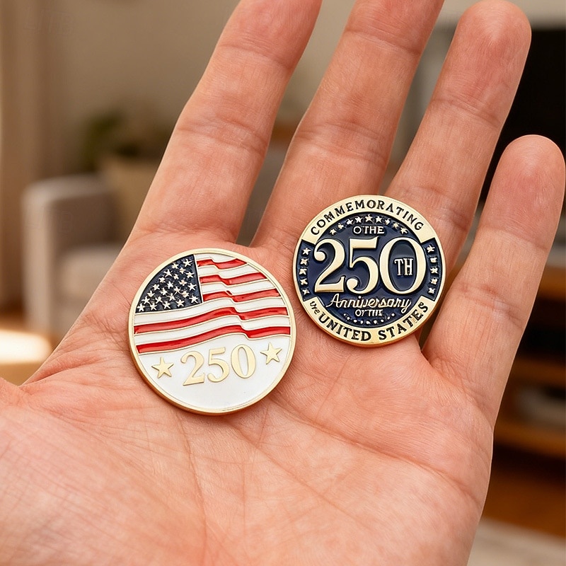 Ensemble de broches commémoratives du 250e anniversaire des États-Unis 4 pcs épingle de revers patriotique du 250e anniversaire de l'indépendance américaine souvenir de badge mémorial du 4 juillet du de 2026 ? $10.99 –P9