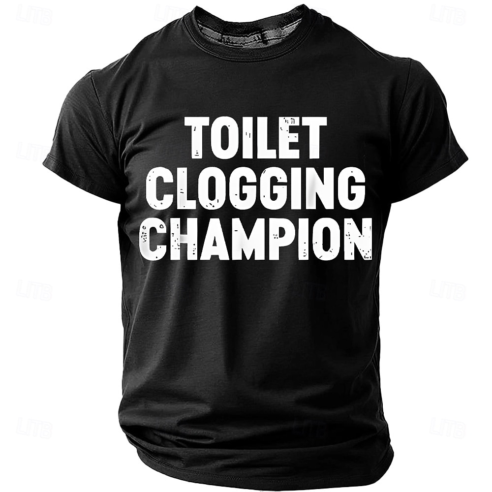 Per uomo Gergo divertente Maglietta Manica Corta maglietta Stampa 3D Girocollo Camicia Moda Quotidiano Quotidiano Streetwear Blu Erica grigia Nero Estate Primavera Abbigliamento S M L XL XXL XXXL del 2026 a $21.99 –P1