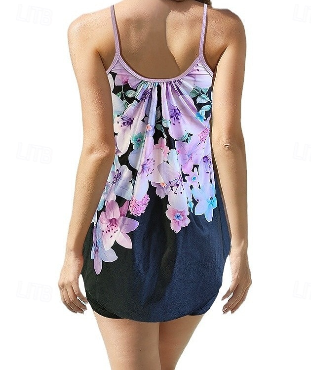 Mujer Bañadores 2 piezas Bermudas Traje de baño Espalda al Aire Geométrico Activo Vacaciones Graphic Cuchara Sin Mangas Trajes de baño 2026 - $28.99 –P5