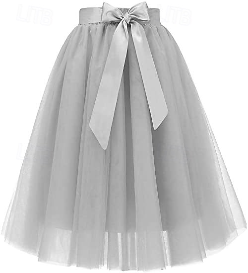 Fantasia fantasia saia de tule Saia Tutu Anos 50 Retro Vintage Anos 80 Multi Camadas Inchado Neon Adulto Mulheres Dia Das Bruxas Carnaval Festa Espetáculo Dança Balé Vestir-se de 2026 por $44.99 –P13