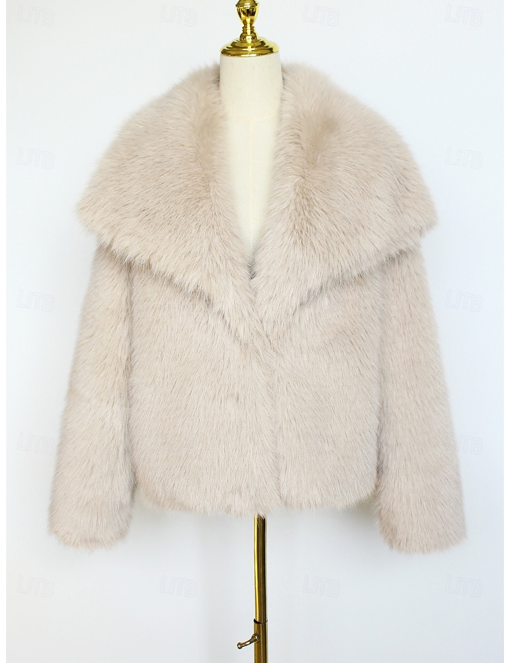 Kunstpelz-Umhänge Damenumhang Elegant Langarm Kunstpelz Hochzeit Schals Mit Unifarbe Für Party Herbst 2026 - $54.99 –P4