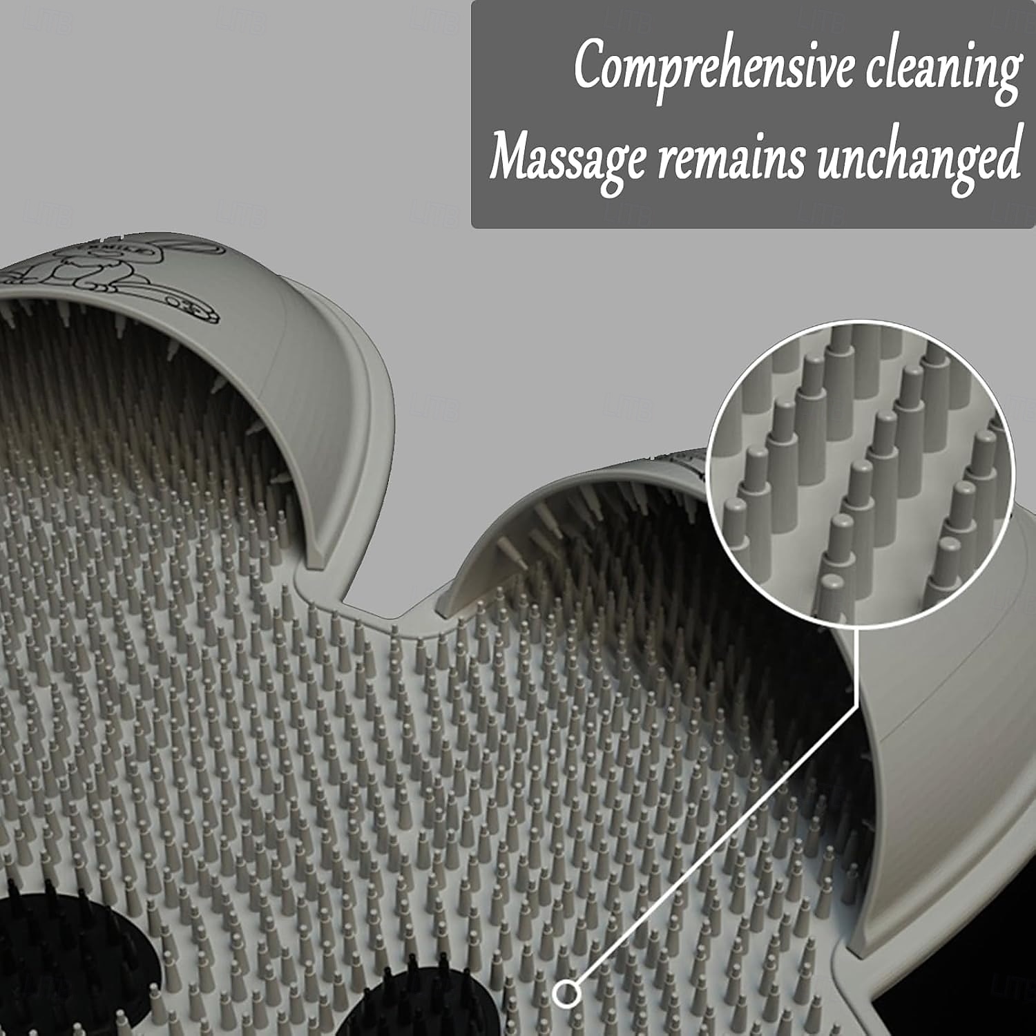 Многофункциональный силиконовый массажный коврик для ног, декор для ванной комнаты с пасхальным кроликом, нескользящая щетка для ног в душе. 2026 - $10.99 –P3