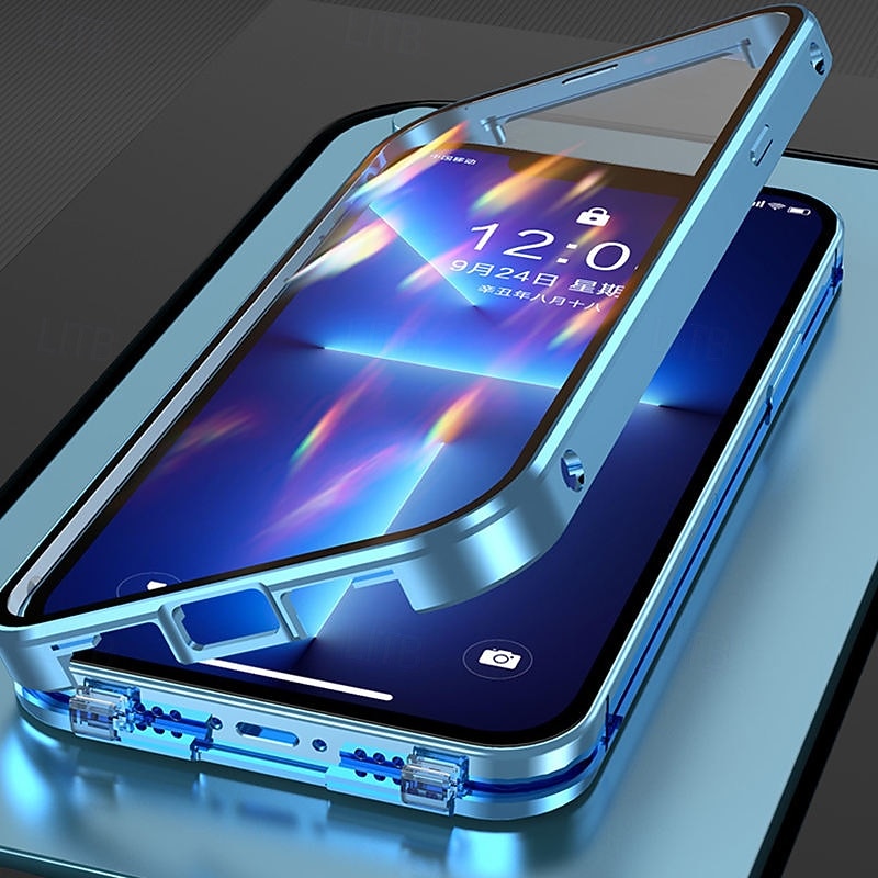 telefon Maska Pentru iPhone 17 Pro Max 17 Air 16 15 14 Pro Max Plus Caz de adsorbție magnetică Crystal Clear Detașabil Transparent Magnetic armură Sticlă Temperată MetalPistol 2026 - $20.99 –P2