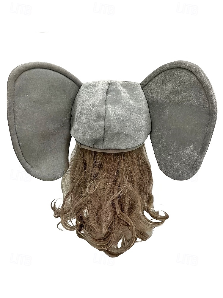 Unisex Polyester Elephant Mardi Gras Hat, Fun and Soft, Perfect for Carnival & Masquerade Balls, Cute Animal-Themed Accessory 2026 - $18.99 –P6