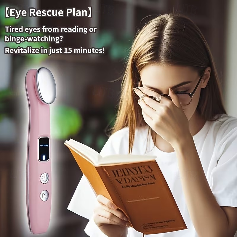Eye Massage Device To Diminish Dark Circles And Puffiness With Vibration To Tighten Pores And Warmth For Relaxation Featuring A Light Beige Lifting Function. 2026 - $27.99 –P2