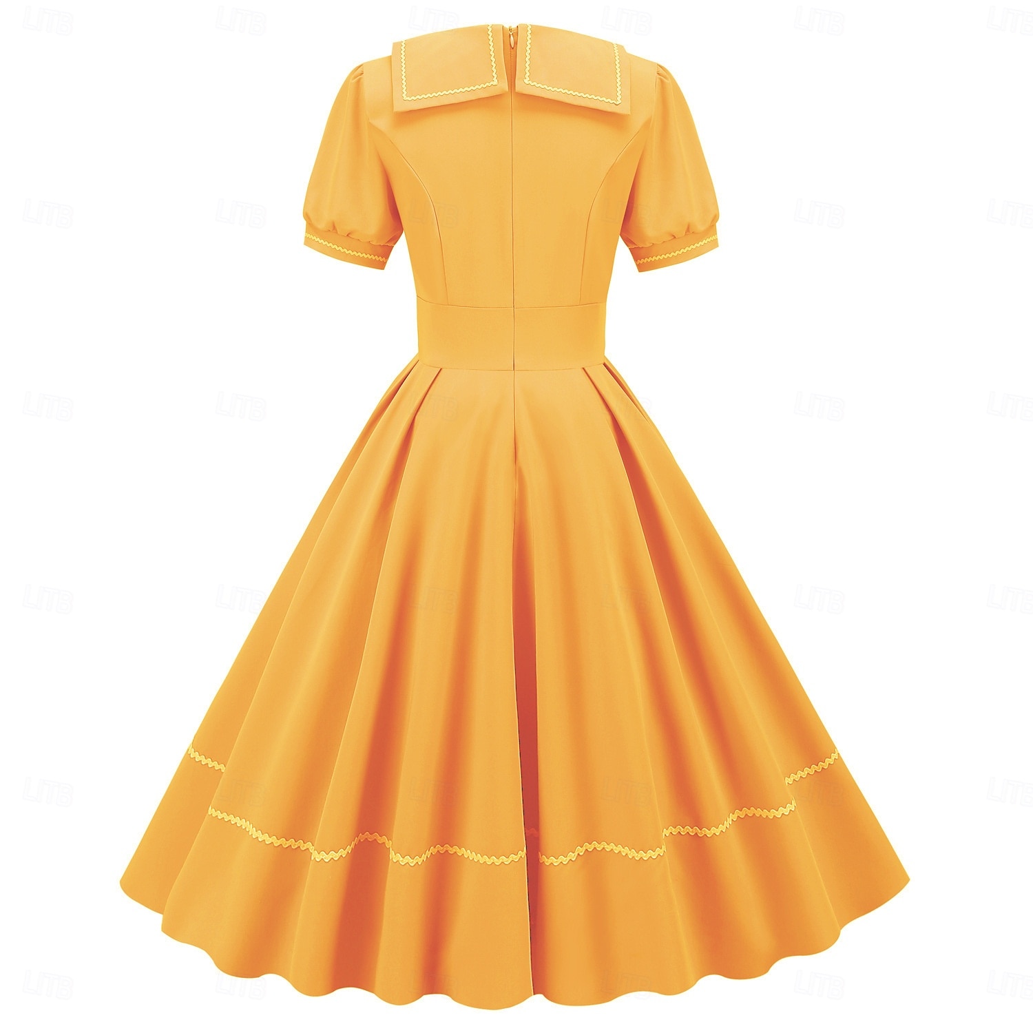 Jaren '50 Retro vintage Middag Swing Jurk Flare Jurk Korte mouwen Wijd uitlopend Kostuum Dames Carnaval Valentijnsdag Casual Schoolfeest Retro themafeest Volwassenen Kleding Lente zomer 2026 - $52.99 –P3